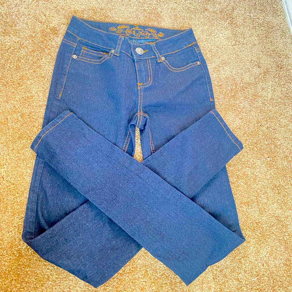 Girls Premium Wax Jeans Navy Blue “0”